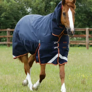 Titan Storm 450g Combo Turnout Rug with Snug-Fit Neck Navy