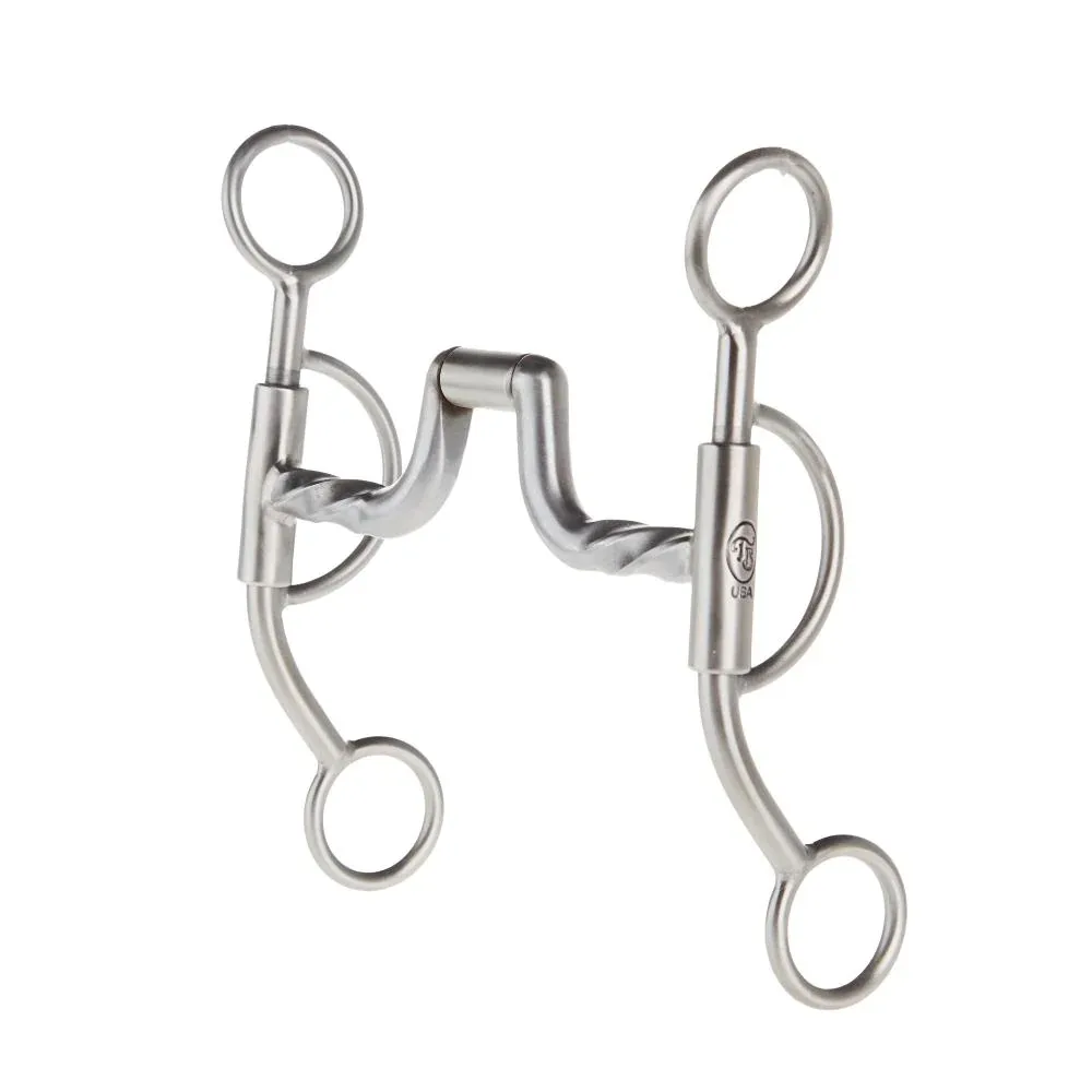 Tom Balding Bits Baseline Twisted Hinge Port Short Shank Bit