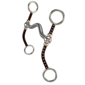 Tom Balding Bits Short Ballhinge Solid Medium Low Port Shank Bit