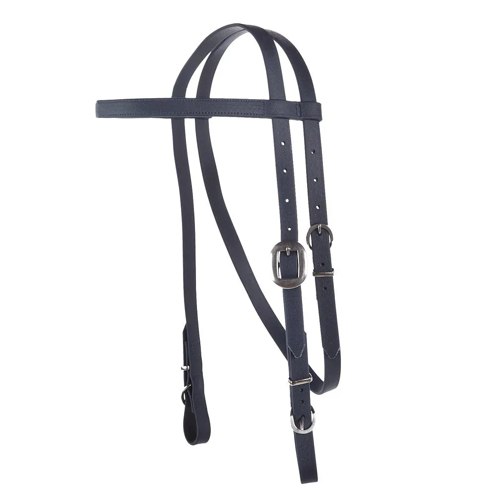 Tomahawk Biothane Black Browband Headstall