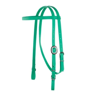 Tomahawk Biothane Bright Green Browband Headstall