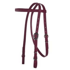Tomahawk Biothane Maroon Browband Headstall