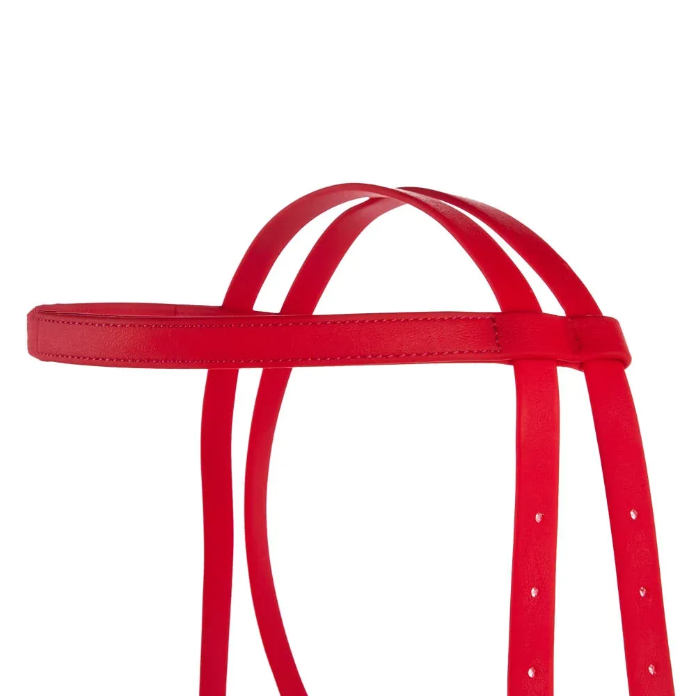Tomahawk Biothane Red Browband Headstall - Image 2