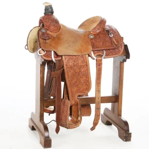 Tomahawk Used 14in 3/4 Breed Floral Team Roper