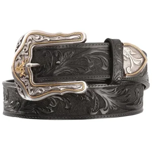 Tony Lama Men's Black Westerly Ride Belt