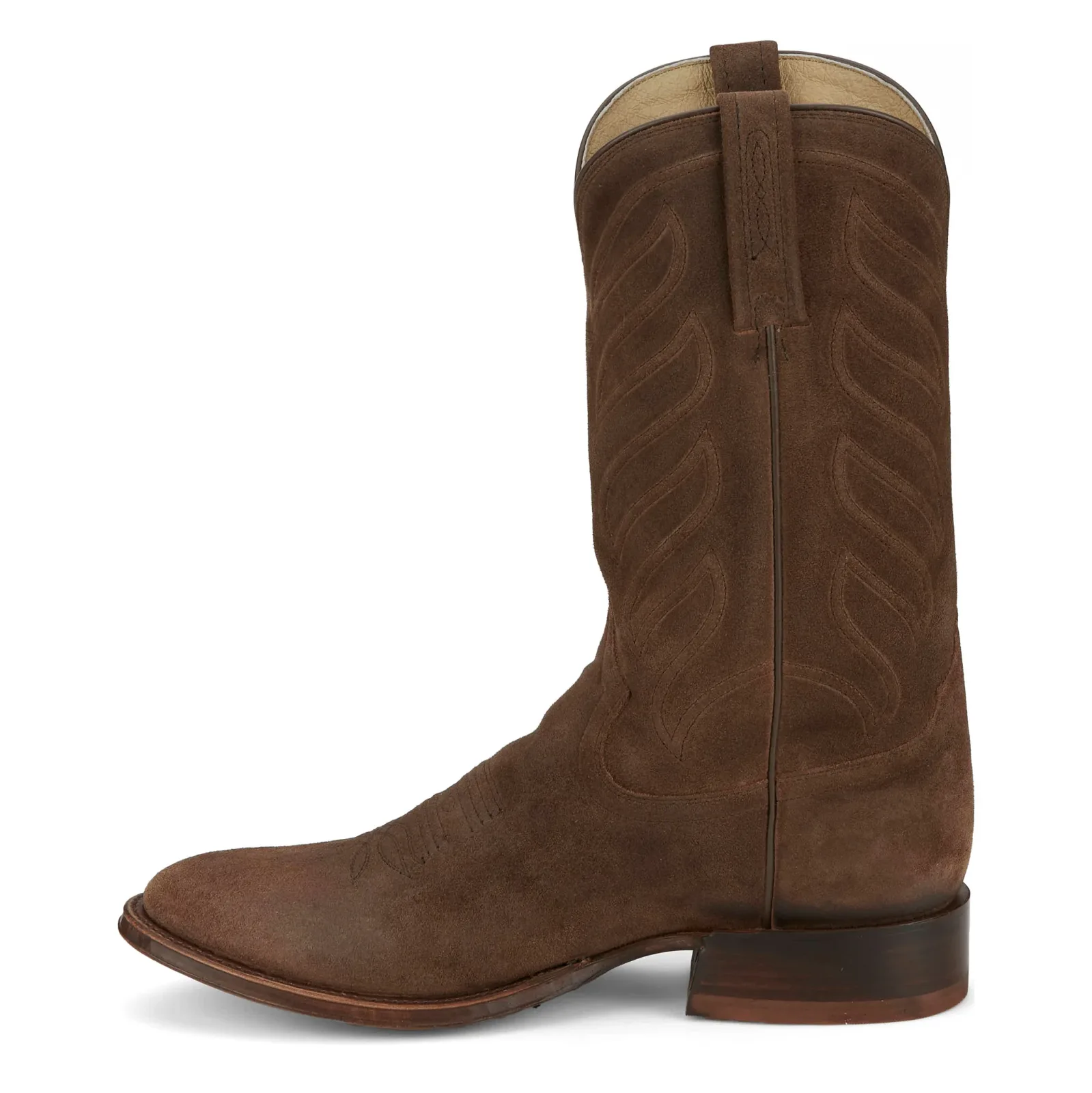 Tony Lama Men`s Leado Taupe Suede 12in Suede Top - Image 2
