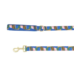 Top Paw® Abstract Plant Dog Leash, Blue Dog Leash, Walking Dog Leash, 4' Long