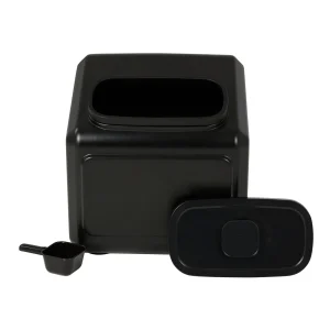 Top Paw® Airtight Dog Food Storage Container, Black, Holds 50 LBS, 17.9 IN W X 17.9 IN L X 15.7 IN H