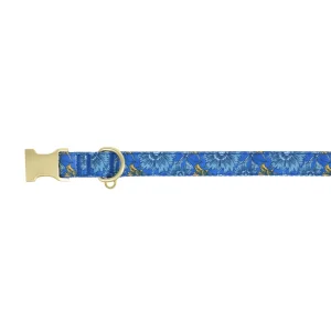 Top Paw® Blue Floral Dog Collar, Blue Dog Collar, Adjustable, Multiple Sizes