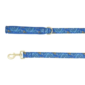 Top Paw® Blue Floral Dog Leash, Blue Dog Leash, Walking Dog Leash, 4' Long