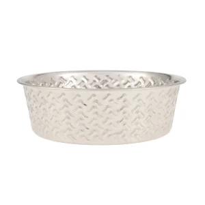 Top Paw® Bone Embossed Stainless Steel Dog Bowl 12oz, 64oz