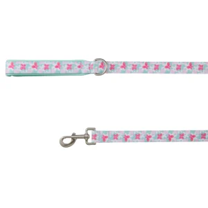 Top Paw® Butterfly Dog Leash, Mint & Pink Dog Leash, Walking Dog Leash, 4' Long