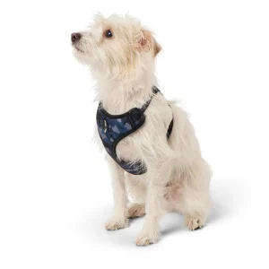 Top Paw® Camo Dog Harness, Adjustable Dog Harness, Vest Dog Harness, Blue, Black, Multiple Sizes