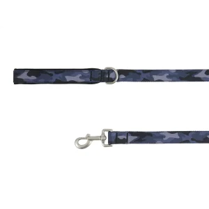 Top Paw® Camo Dog Leash, Blue Dog Leash, Soft Handle Dog Leash, Neoprene Handle, 4' Long