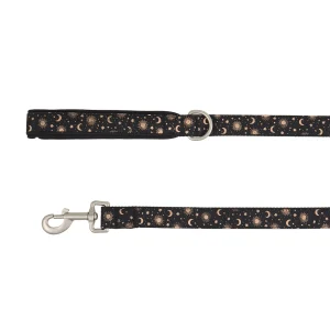 Top Paw® Celestial Dog Leash, Black Dog Leash, Walking Dog Leash, Stars, Moons, 4' Long