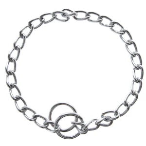 Top Paw® Chain Dog Collar, Heavy Duty Chain Dog Collar, Chrome Chain, Multiple Sizes