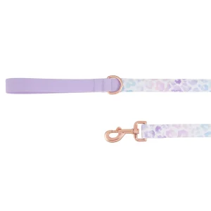 Top Paw® Cheetah Dog Leash, Purple Dog Leash, Walking Dog Leash, 4' Long
