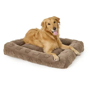 Top Paw® Classic Rectangle Large Dog Bed, Multiple Colors, Brown/Grey