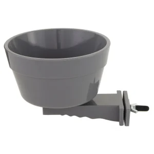 Top Paw® Crate Crock Dog Bowl, Grey, Holds 20 FL OZ, For Dogs Up To 75 LBS