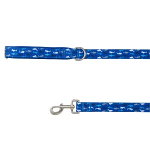 Top Paw® Dog Leash, Walking Dog Leash, Shark Print, Blue Dog Leash, 4' Long