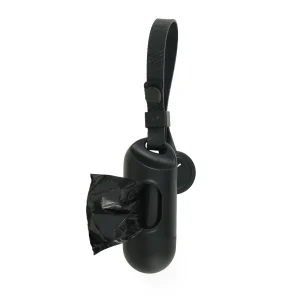 Top Paw® Dog Poop Bag Dispenser - Black - Includes 15 Poop Bags