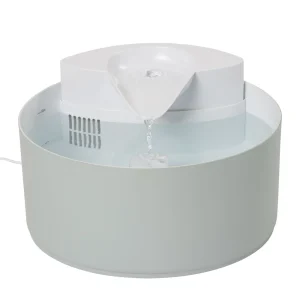 Top Paw® Flowing Dog Water Fountain, Includes Filter, Plastic, White, 50 FL OZ, 150 FL OZ, 300 FL OZ