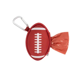 Top Paw ® Football Waste Pick Up Bag Dispenser, Easy-Pull Dispenser Preloaded W/ 15 Pick-Up Bags