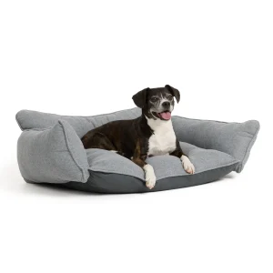 Top Paw® Gray Sofa Dog Bed, Small & Large, Machine Washable