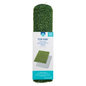 Top Paw® Indoor Grass Potty Pads For Potty Training, Includes Artifical Grass Pad & Washable Pad