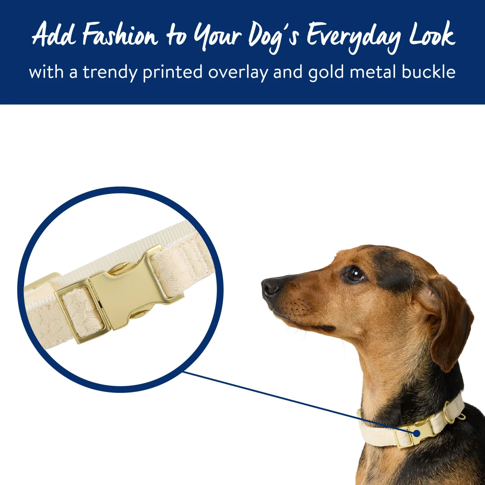 Top Paw® Lace Dog Collar, Adjustable, Comfortable, Multiple Colors, Multiple Sizes - Image 2
