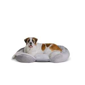 Top Paw® Orthopedic Grey Lounger Dog Bed, Large, Extra Large, 30Lx38W, 38Lx48W