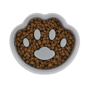 Top Paw® Paw Slow Feeder Dog Bowl, Grey, Holds 2 Cups