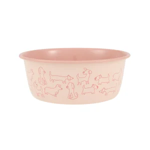 Top Paw® Pink Dog Novelty Stainless Steel Dog Bowl 12oz, 27 oz