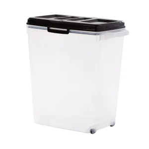Top Paw® Plastic Food Storage Container with Dual-Sided Lid and Built-In Scoop, BPA-Free