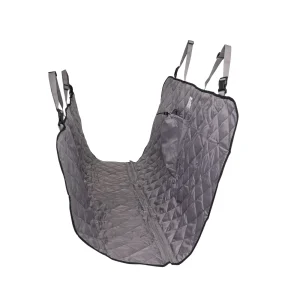Top Paw® Quilted Hammock Car Seat Cover-Flexible Full Seat & Floor Protection w/ Carry Bag & Storage