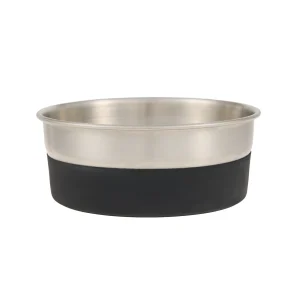 Top Paw® Stainless Steel Black Rubber Dog Bowl 12oz, 27oz