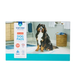 Top Paw® XXL Premium Dog and Puppy Pee Pads, Potty Training, 27.5" x 44", Unscented, 150 Count