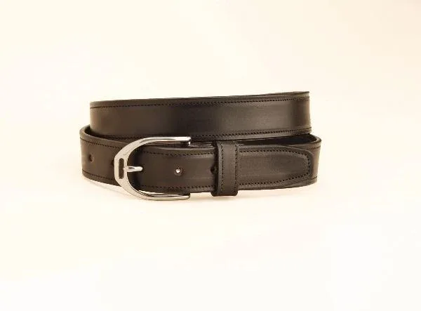 Tory Leather Belt With English Stirrup Buckle 28 Brn