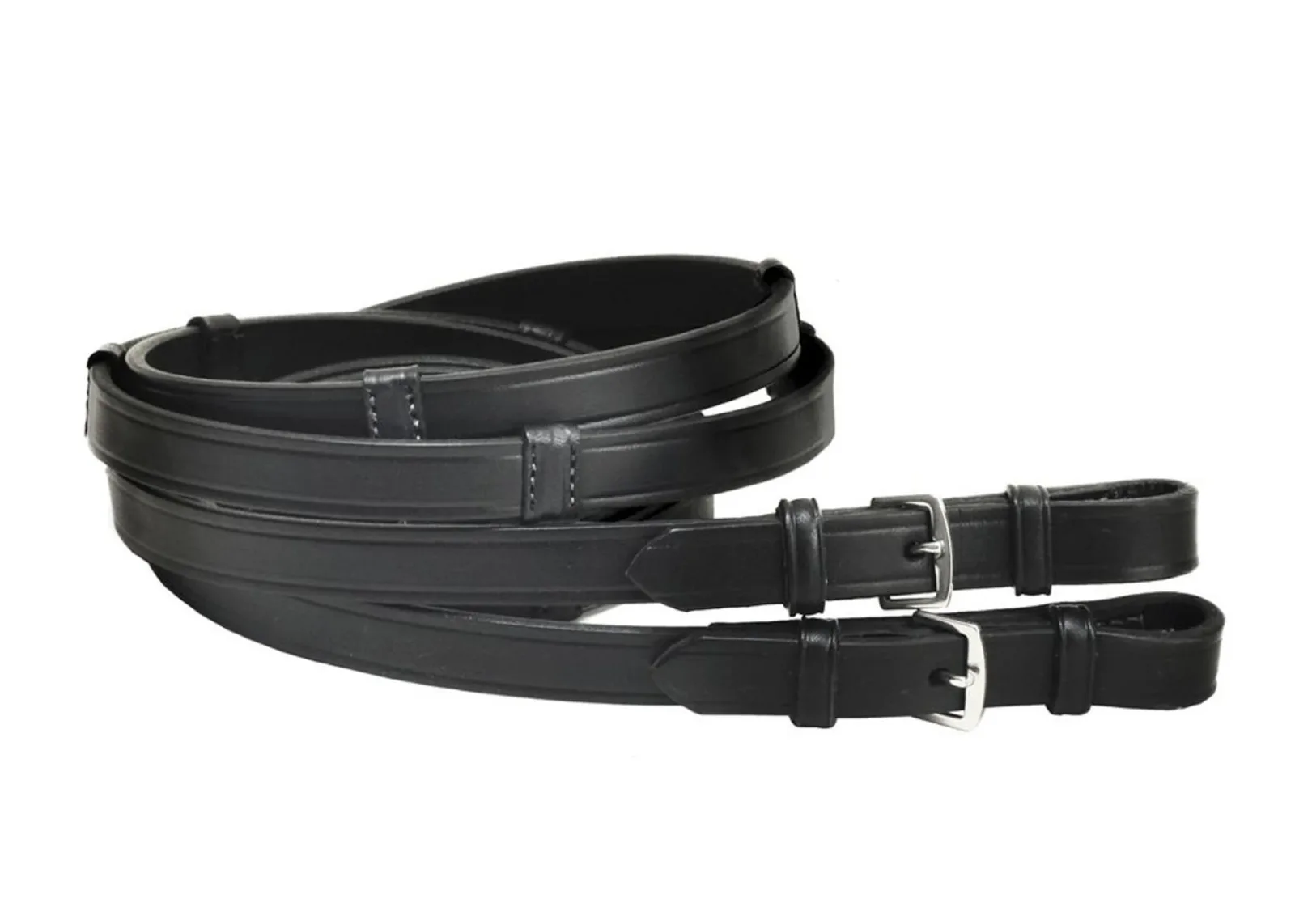 Tory Leather Extra Long Hand Stop Reins with Buckle Ends - Image 2