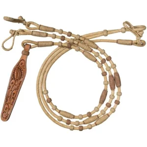 Tough 1 30 Plait Brown Rawhide Romal Reins