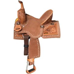 Tough 1 Cash Money Brown 13in Barrel Saddle
