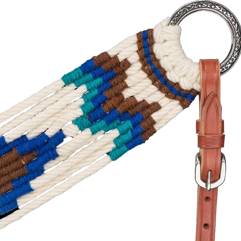 Tough 1 Cream Brown Royal Blue Turquoise Wool Breast Collar - Image 2