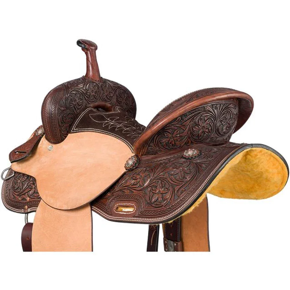 Tough 1 Dark Oil Austin 12in Youth Barrel Saddle - Image 2