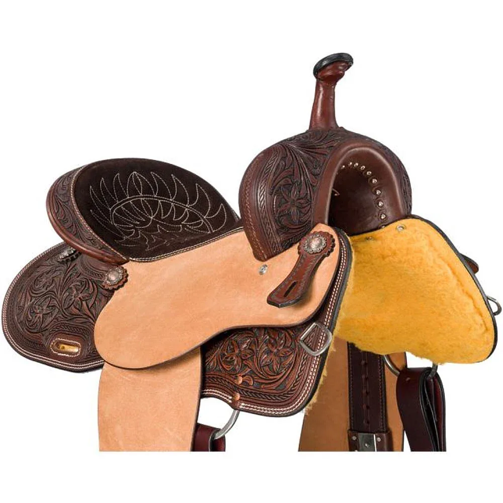 Tough 1 Dark Oil Austin 15in Barrel Saddle - Image 2