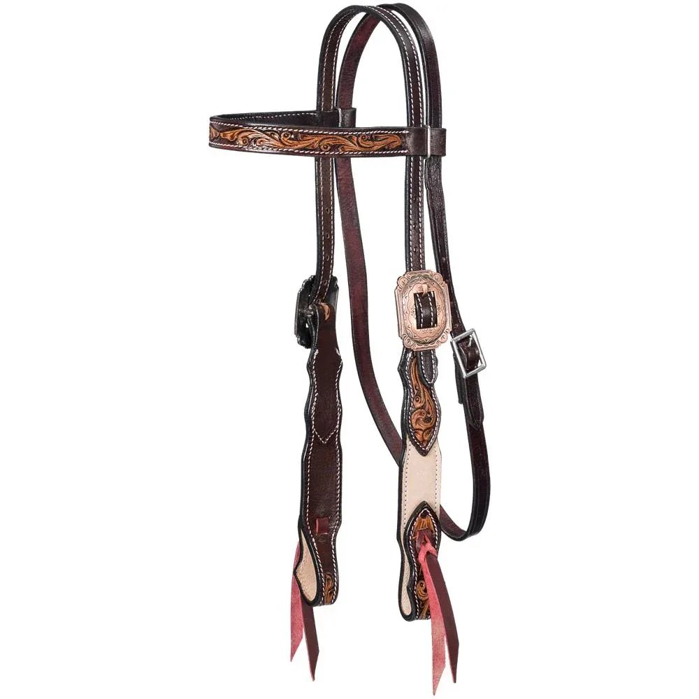 Tough 1 Deadwood Roughout Tooled Browband Headstall - Image 2