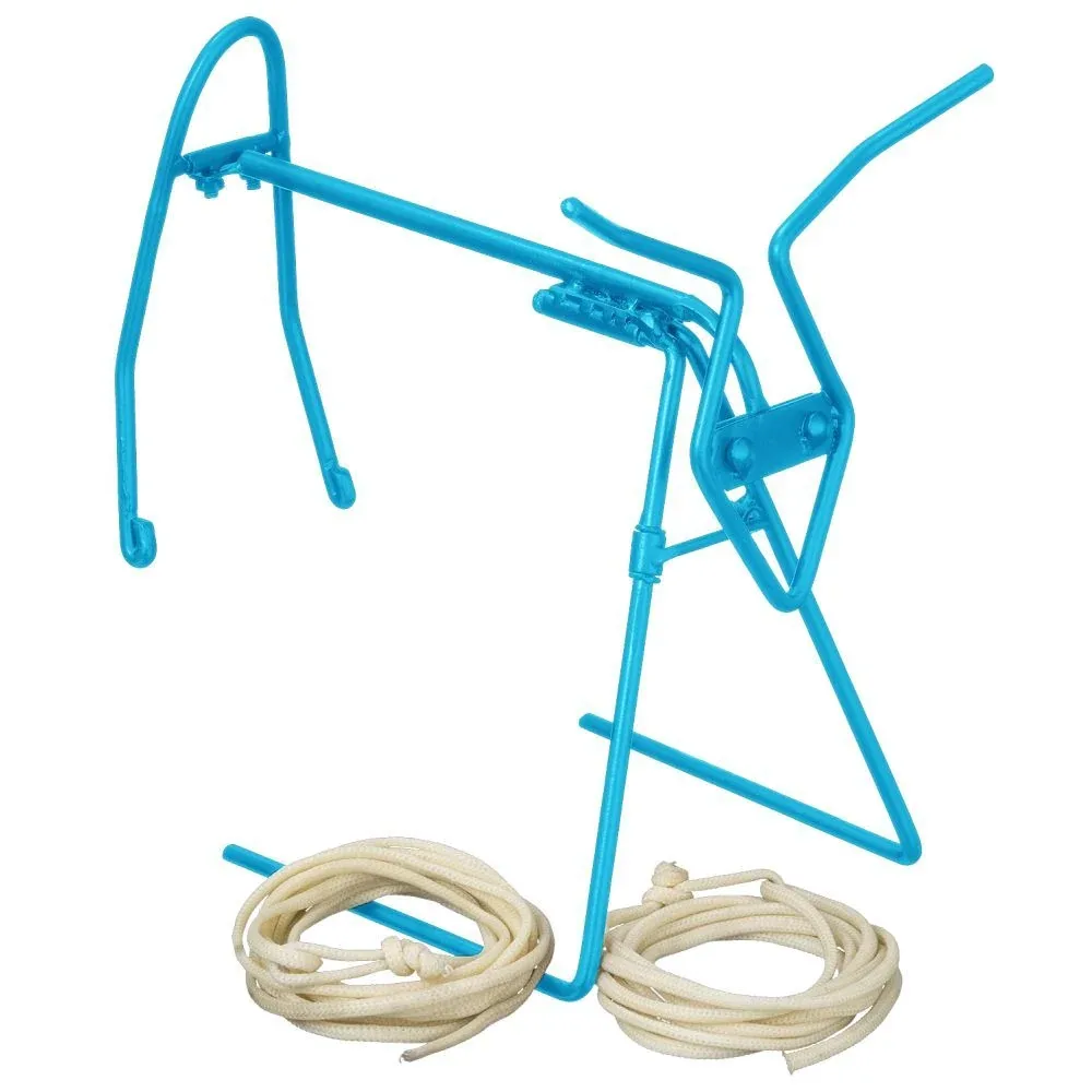 Tough 1 JT International Turquoise Toy Roping Dummy with Two Ropes - Image 2