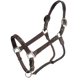 Tough 1 Silver Royal Dark Oil Ranch Horse Show Halter