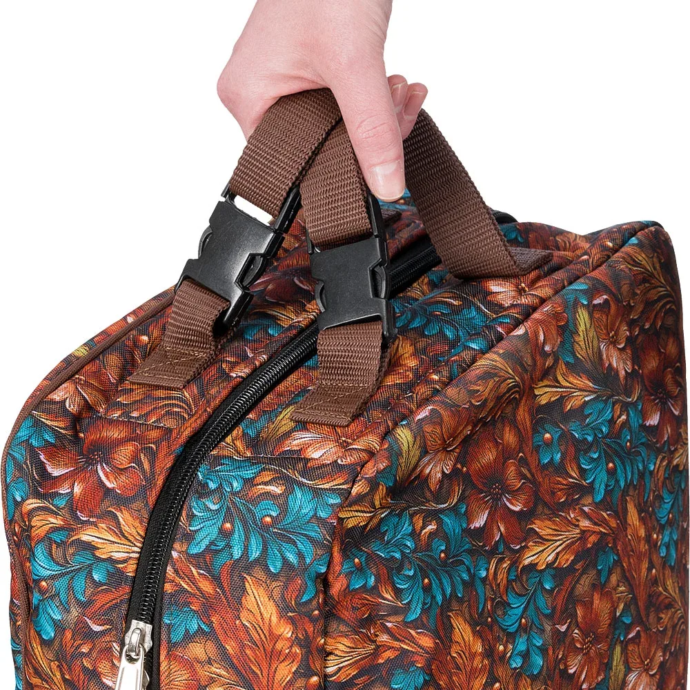 Tough 1 Teal Carved Double Sided Padded Halter Bag - Image 2
