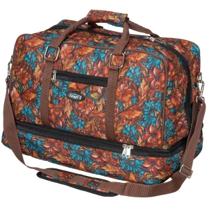 Tough 1 Teal Carved Duffle Bag