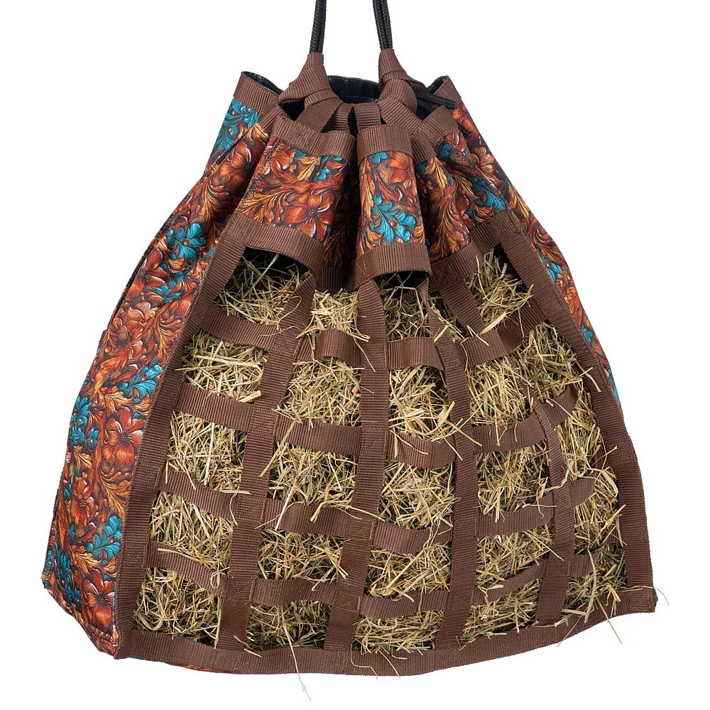 Tough 1 Teal Carved Scratchless Hay Bag - Image 2